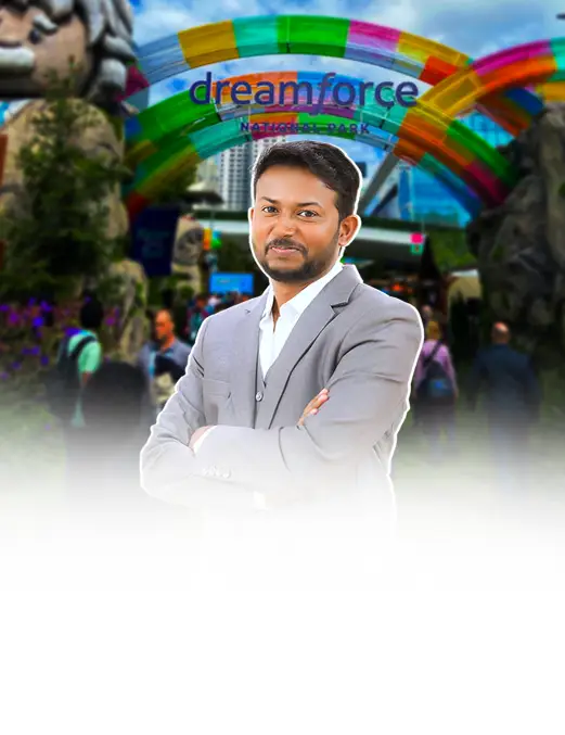 Meet Tamilselvan Chinnathambi at Dreamforce 2026, Salesforce's annual technology conference focused on AI, CRM, Agentforce, and digital transformation.